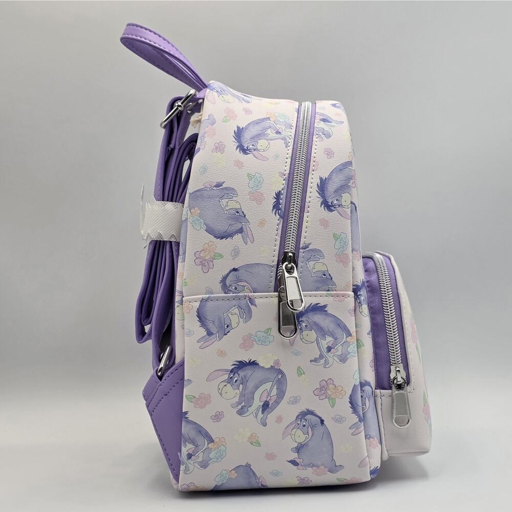 Loungefly Disney Winnie The Pooh Eeyore Floral Mini Backpack Set - Picture 6 of 12